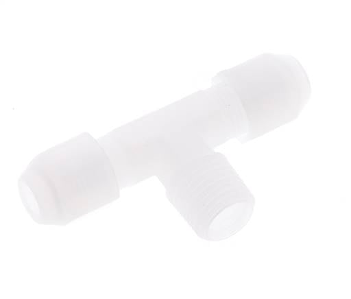 4X6 Mm&R1/4'' PP T-Forme Raccord De Tuyau Avec Filetage Mâle 10Bar/145Psi [2 Pièces]