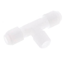 4X6 Mm&R1/4'' PP T-Forme Raccord De Tuyau Avec Filetage Mâle 10Bar/145Psi [2 Pièces]
