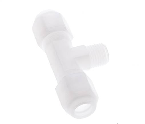 8x10 Mm&R1/4'' PP T-Forme Tee Raccord De Tuyau Avec Filetage Mâle 10Bar/145Psi [2 Pièces]