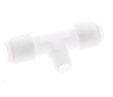 8x10 Mm&R1/4'' PP T-Forme Tee Raccord De Tuyau Avec Filetage Mâle 10Bar/145Psi [2 Pièces]