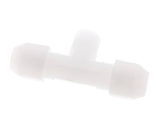 6x8 Mm&R1/4'' Pvdf T-Forme Té Raccord De Tuyau Avec Filetage Mâle 10Bar/145Psi
