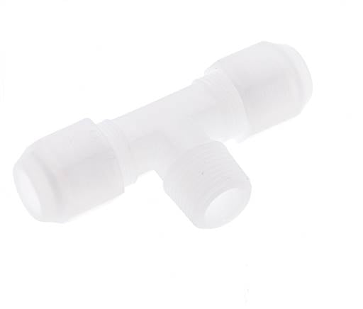 8x10 Mm&R3/8'' PP T-Forme Tee Raccord De Tuyau Avec Filetage Mâle 10Bar/145Psi [2 Pièces]