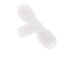6x8 Mm&R1/4'' Pvdf T-Forme Té Raccord De Tuyau Avec Filetage Mâle 10Bar/145Psi