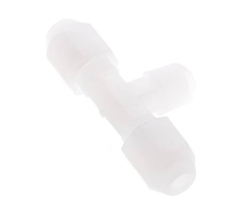 2X4 Mm&R1/8'' PP T-Forme Tee Tuyau Raccord Avec Filetage Mâle 10Bar/145Psi [2 Pièces]