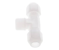10x12 Mm&R1/2'' Pvdf T-Forme Tee Raccord De Tuyau Avec Filetage Mâle 10Bar/145Psi