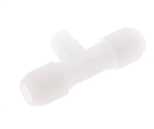 8X10 Mm&R1/4'' Pvdf T-Forme Tee Tuyau Raccord Avec Filetage Mâle 10Bar/145Psi