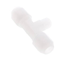 8X10 Mm&R1/4'' Pvdf T-Forme Tee Tuyau Raccord Avec Filetage Mâle 10Bar/145Psi