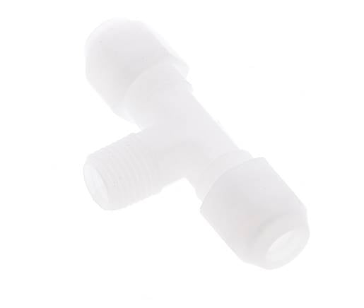 6x8 Mm&R1/4'' PP T-Forme Tee Raccord De Tuyau Avec Filetage Mâle 10Bar/145Psi [2 Pièces]