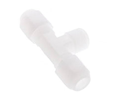 8x10 Mm&R3/8'' Pvdf T-Forme Tee Raccord De Tuyau Avec Filetage Mâle 10Bar/145Psi