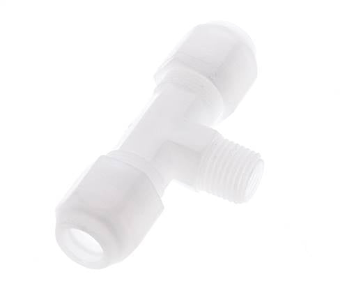 8x10 Mm&R1/4'' PP T-Forme Tee Raccord De Tuyau Avec Filetage Mâle 10Bar/145Psi [2 Pièces]