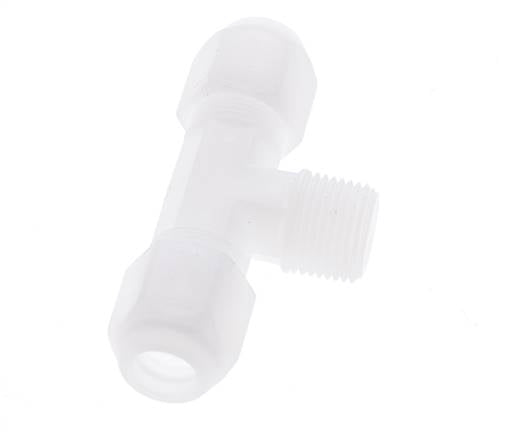 8x10 Mm&R3/8'' PP T-Forme Tee Raccord De Tuyau Avec Filetage Mâle 10Bar/145Psi [2 Pièces]