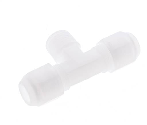 8x10 Mm&R3/8'' PP T-Forme Tee Raccord De Tuyau Avec Filetage Mâle 10Bar/145Psi [2 Pièces]
