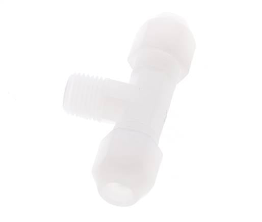 6x8 Mm&R1/4'' Pvdf T-Forme Té Raccord De Tuyau Avec Filetage Mâle 10Bar/145Psi