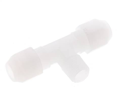 6x8 Mm&R1/4'' Pvdf T-Forme Té Raccord De Tuyau Avec Filetage Mâle 10Bar/145Psi