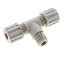 8x6mm & G1/4'' PP T-Form Raccord De Compression Avec Filetage Mâle 10 Bar