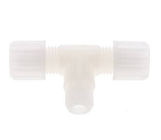 8x6mm & G1/4'' PVDF T-Shape Compression Fitting with Male Threads 10 bar