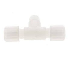 6x4mm & G1/8'' PVDF T-Shape Compression Fitting with Male Threads 10 bar