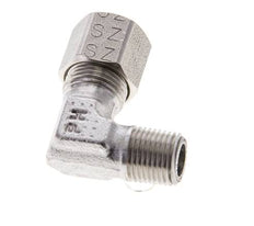 1/8'' NPT mâle x 8LL Coude 90 degrés en acier inoxydable Anneau de coupe 100 Bar DIN 2353