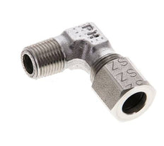 1/8'' NPT mâle x 8LL Coude 90 degrés en acier inoxydable Anneau de coupe 100 Bar DIN 2353