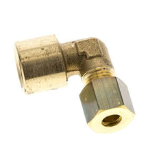 Raccord à compression coudé 90° en laiton G 1/4'' x 6mm 150 Bar DIN EN 1254-2