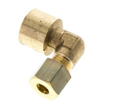 Raccord à compression coudé 90° en laiton G 1/4'' x 6mm 150 Bar DIN EN 1254-2