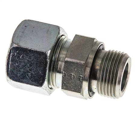 G 3/4'' mâle x 20S Anneau de coupe droit en acier zingué avec joint FKM 400 Bar DIN 2353