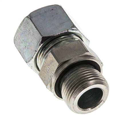 G 3/4'' mâle x 20S Anneau de coupe droit en acier zingué avec joint FKM 400 Bar DIN 2353