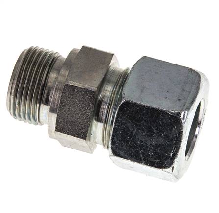 G 3/4'' mâle x 20S Anneau de coupe droit en acier zingué avec joint FKM 400 Bar DIN 2353