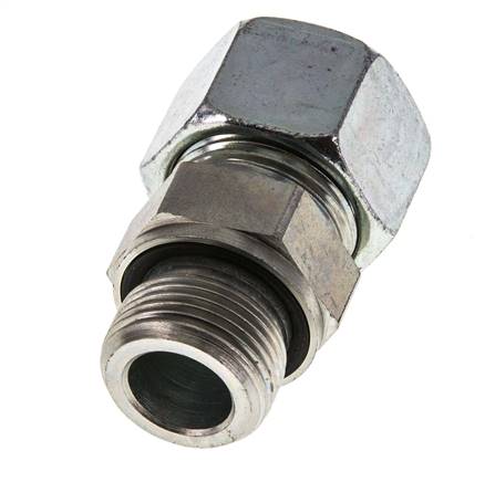 G 3/4'' mâle x 20S Anneau de coupe droit en acier zingué avec joint FKM 400 Bar DIN 2353