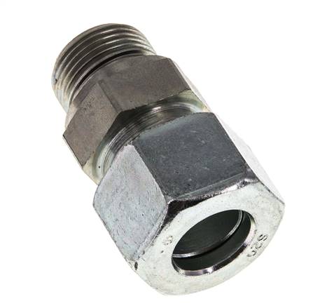 G 3/4'' mâle x 20S Anneau de coupe droit en acier zingué avec joint FKM 400 Bar DIN 2353