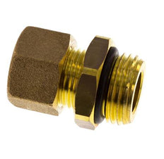 Raccord à compression droit en laiton 1/2'' mâle x 12mm avec joint NBR 75 Bar DIN EN 1254-2
