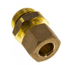 Raccord à compression droit en laiton 1/2'' mâle x 12mm avec joint NBR 75 Bar DIN EN 1254-2