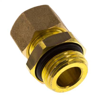 Raccord à compression droit en laiton 1/2'' mâle x 12mm avec joint NBR 75 Bar DIN EN 1254-2