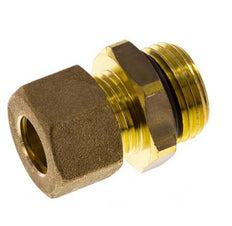 Raccord à compression droit en laiton 1/2'' mâle x 12mm avec joint NBR 75 Bar DIN EN 1254-2
