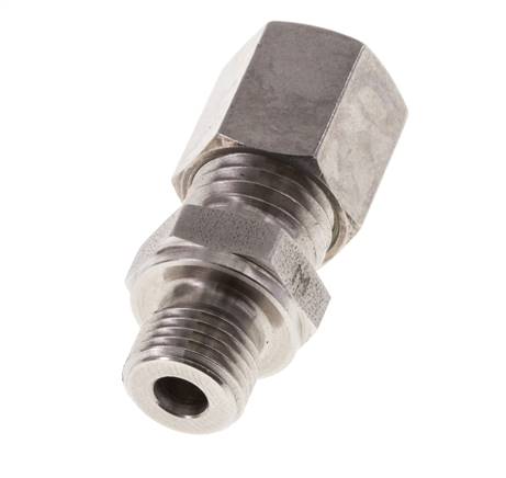 M10x1 Mâle x 6L Raccord à compression droit en acier inoxydable 315 Bar DIN 2353