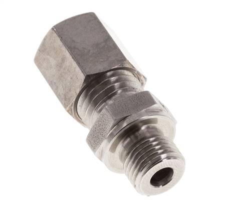 M10x1 Mâle x 6L Raccord à compression droit en acier inoxydable 315 Bar DIN 2353