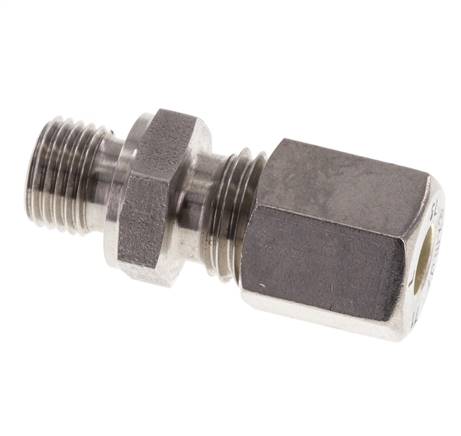 M10x1 Mâle x 6L Raccord à compression droit en acier inoxydable 315 Bar DIN 2353
