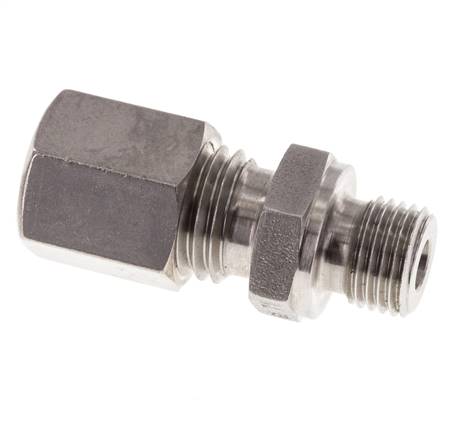 M10x1 Mâle x 6L Raccord à compression droit en acier inoxydable 315 Bar DIN 2353