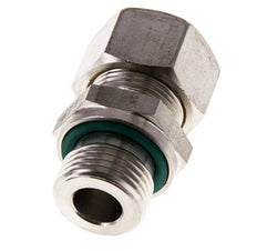 G 1/2'' mâle x 15L Raccord à compression droit en acier inoxydable avec joint FKM 315 Bar DIN 2353
