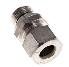 G 1/2'' mâle x 15L Raccord à compression droit en acier inoxydable avec joint FKM 315 Bar DIN 2353