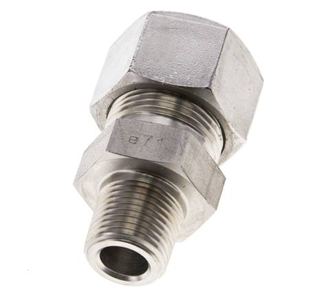 1/2'' NPT mâle x 20S Anneau de coupe droit en acier inoxydable 400 Bar DIN 2353