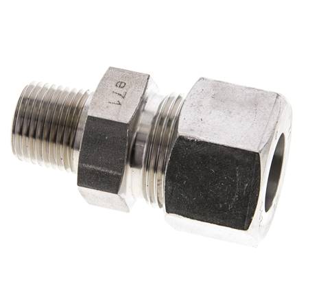 1/2'' NPT mâle x 20S Anneau de coupe droit en acier inoxydable 400 Bar DIN 2353