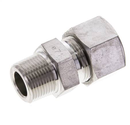 3/4'' NPT mâle x 20S Anneau de coupe droit en acier inoxydable 400 Bar DIN 2353