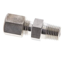 Raccord à compression droit 1/4'' NPT mâle x 6S en acier inoxydable 630 Bar DIN 2353