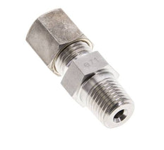 Raccord à compression droit 1/4'' NPT mâle x 6S en acier inoxydable 630 Bar DIN 2353