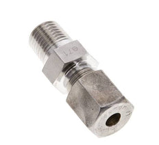 Raccord à compression droit 1/4'' NPT mâle x 6S en acier inoxydable 630 Bar DIN 2353