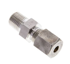 Raccord à compression droit 1/4'' NPT mâle x 6S en acier inoxydable 630 Bar DIN 2353