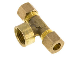 Raccord à compression en T en laiton G 1/2'' x 10mm 95 Bar DIN EN 1254-2