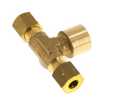 Raccord à compression en T en laiton G 1/4'' x 6mm 150 Bar DIN EN 1254-2