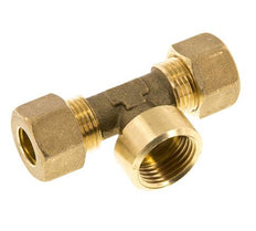 Raccord à compression en T en laiton G 1/2'' x 12mm 75 Bar DIN EN 1254-2